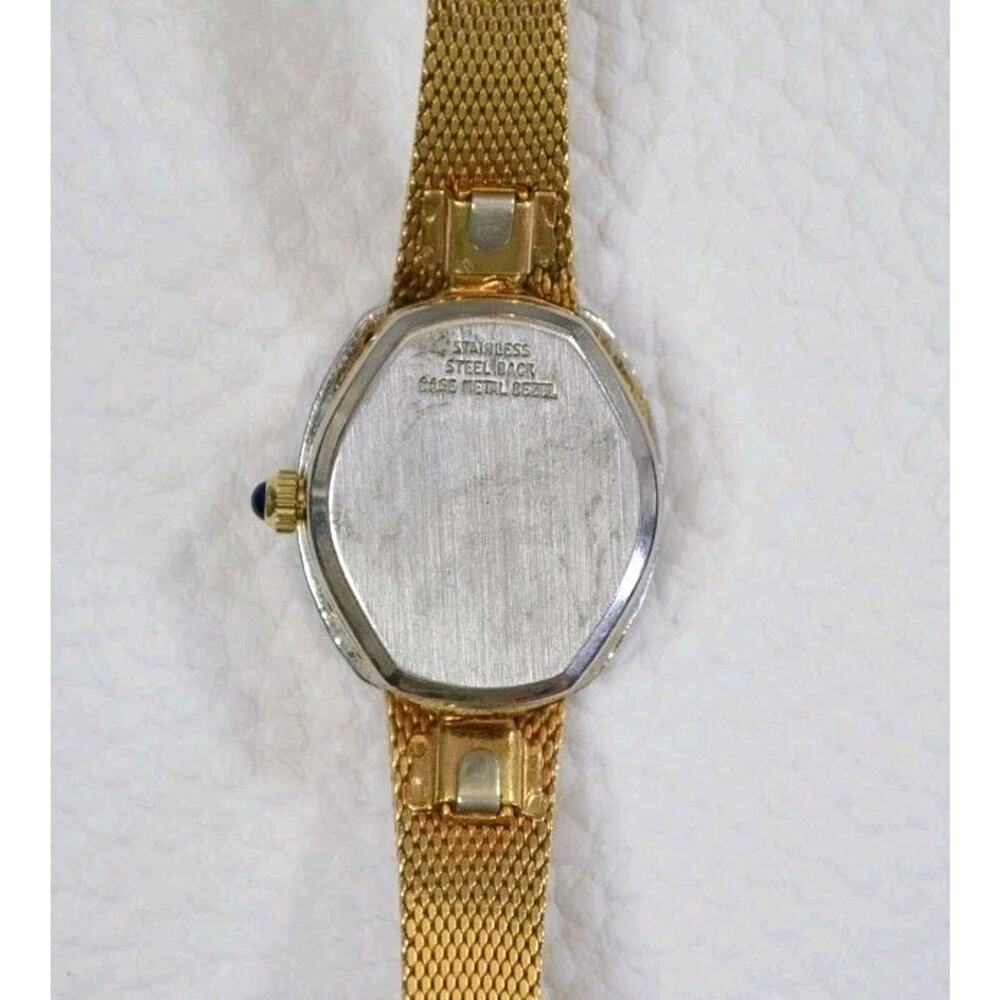 Vintage Dufonte Lucien Piccard Women's Gold Tone Oval Quartz Watch - Picture 7 of 16